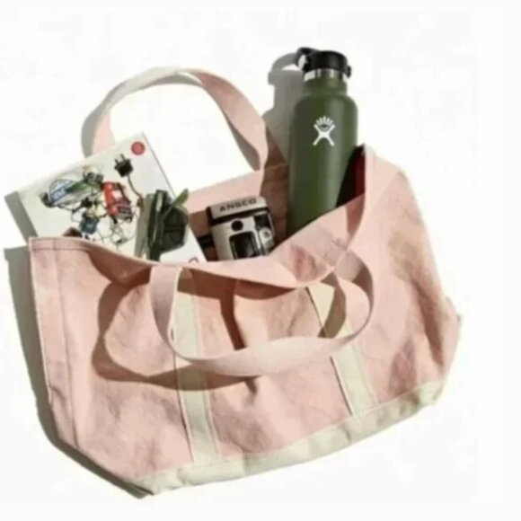 ⭐️ Small Cotton Peasant Boat Boho Hipster Hippie Art Deco Farm Tote Beach Bag - Picture 1 of 4